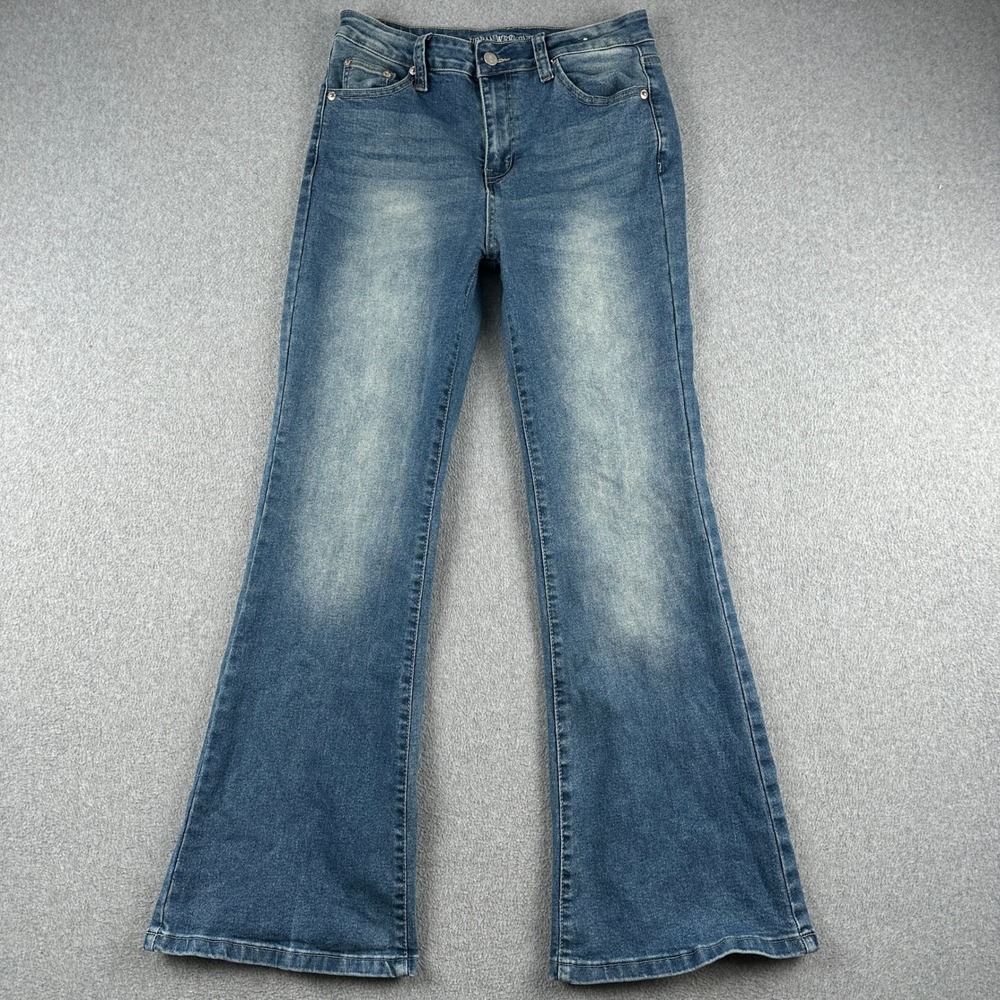 Urban Weekend Jeans Womens 9 Blue Flare Medium Wash Stretch Denim